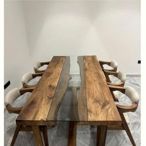 Tables en Bois et Verre Sur-Mesure (example 1)