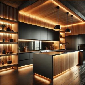 Cuisine Sur-Mesure en Bois Massif (example 1)