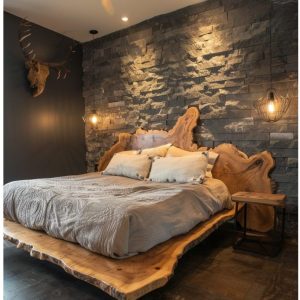 Lit en Bois Massif Sur-Mesure (example 1)